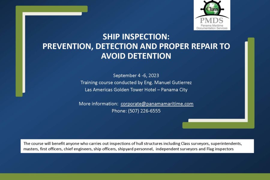 Next Stop… Panama City: Ship Inspections Training Course
